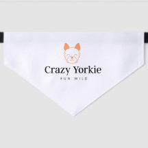Crazy Yorkie Premium Pet Bandanna