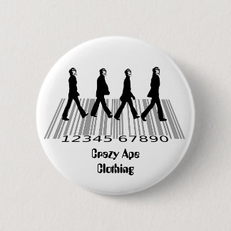 crazyapecommercialroad, 6 cm round badge