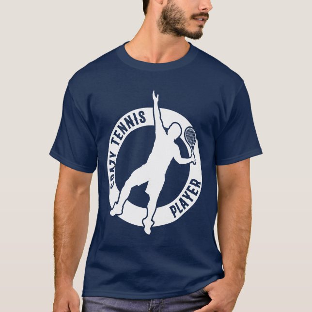 Crazyennis Playerennis Sportennis Player T-Shirt (Front)