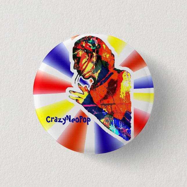 crazyRetro - Button (Front)