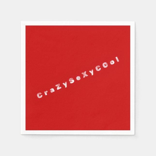CrazySexyCool Paper Napkins (Front)