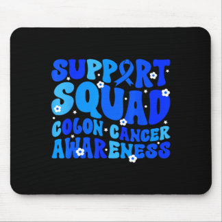 Crc colon cancer awareness support squad blue mouse mat