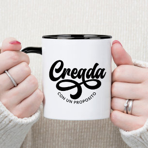 Creada Con Un Proposito Spanish Christian Coffee Mug