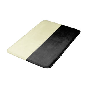 Cream and Black Bath Mat