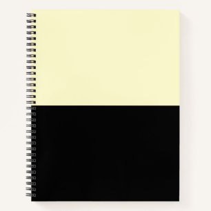 Cream and Black Notebook
