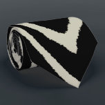 Cream And Black Zebra Stripes, Tie<br><div class="desc">Pictured is a cream and black zebra stripes design.</div>
