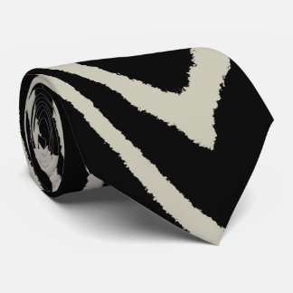 Cream And Black Zebra Stripes, Tie