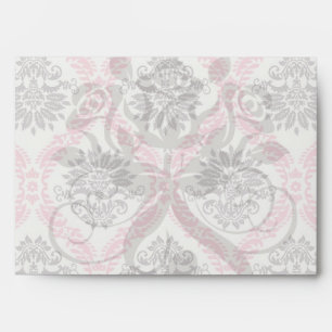 cream and grey tan damask bliss envelope