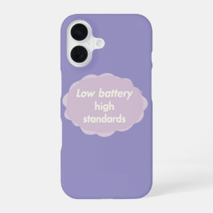 Cream and pale lilac tones AI art iPhone 16 Case