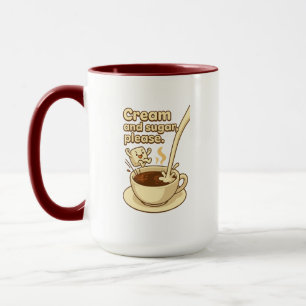 Cream and Sugar Premium Coffee Mug