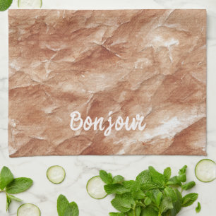 Cream Apple Tart Tea Towel