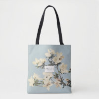 Cream Azalea Flowers Monogram