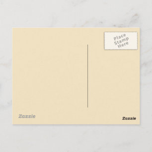 Cream Background on Postcard