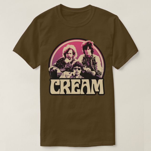 Cream Band T-Shirt (Design Front)