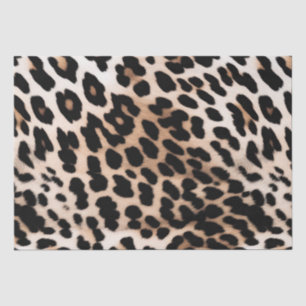 Cream Black Leopard     Tissue Paper