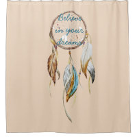 Cream Brown Turquoise Dream Catcher