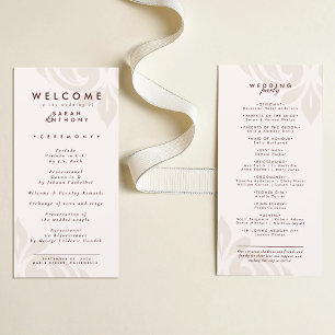 Cream & Burgundy Classic Minimal Damask Wedding