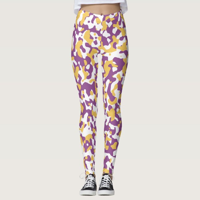 Cream Can, Strikemaster, Purple, Pink, White, Camo Leggings (Front)