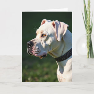 Cream Canine Fathers Day Card