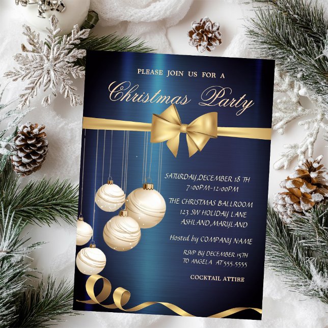 Cream Christmas Balls,Bow,Christmas Invitation (Creator Uploaded)