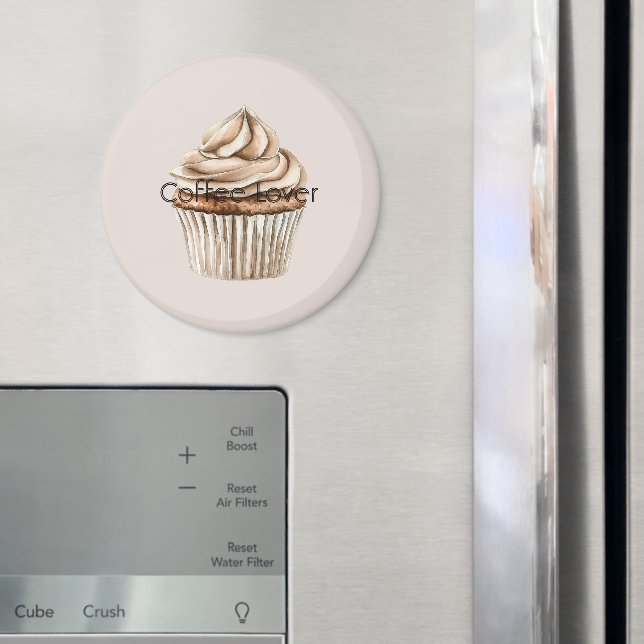 Cream Coffee Muffin Magnet (In Situ (Fridge))