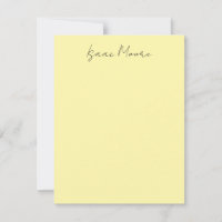 Cream Color Plain Elegant Script Calligraphy Name