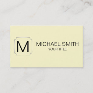 Cream colour background business card
