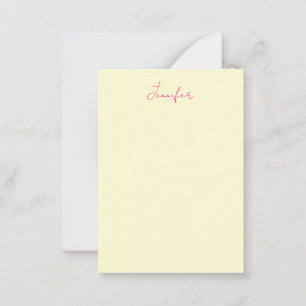 Cream colour elegant modern minimalist plain name card