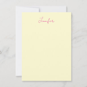 Cream colour elegant modern minimalist plain name card