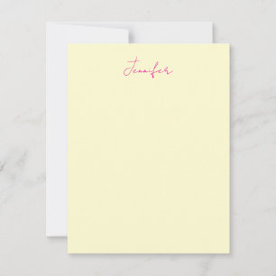 Cream colour elegant modern minimalist plain name card