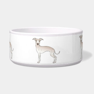 Cream Colour Italian Greyhound Cute Cartoon Dogs