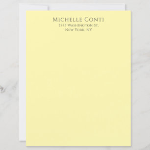 Cream Colour Minimalist Elegant Modern Paper Sheet