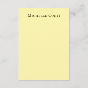 Cream Colour Minimalist Plain Elegant Modern  Enclosure Card