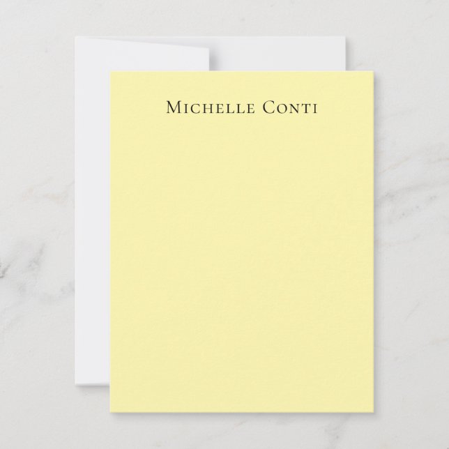 Cream Colour Minimalist Plain Elegant Modern  RSVP Card (Front)