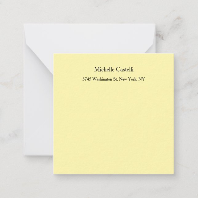 Cream Colour Professional Unique Classical Card (Front)