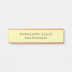 Cream Colour Unique Original Classical Professiona Door Sign