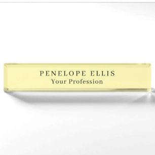 Cream Colour Unique Original Classical Professiona Nameplate