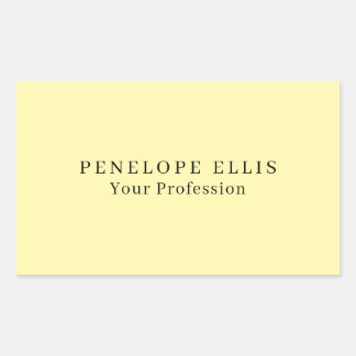 Cream Colour Unique Original Classical Professiona Rectangular Sticker