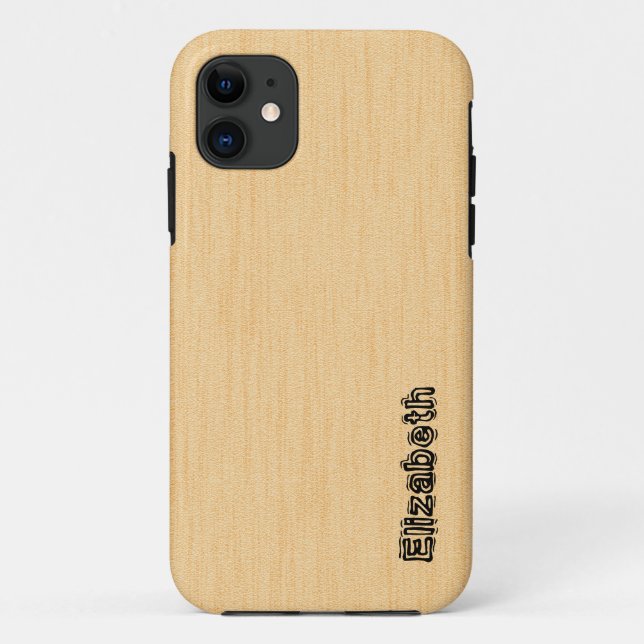 Cream Colour Wood Grain Background Case-Mate iPhone Case (Back)