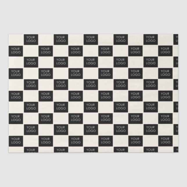 Cream Company Business Logo Packaging   Tissue Paper (Front)