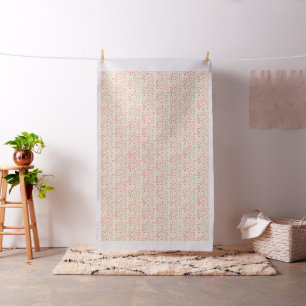 Cream custard coloured with cherry and hint green fabric