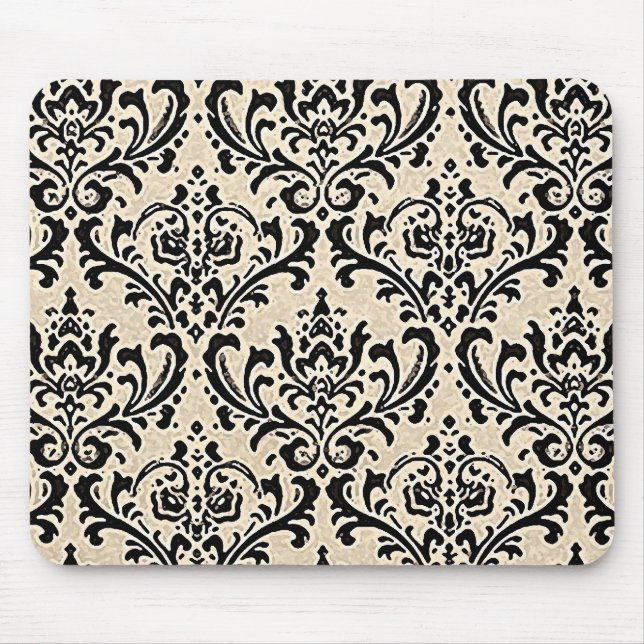 Cream Damask 2 ~ Mousepad (Front)