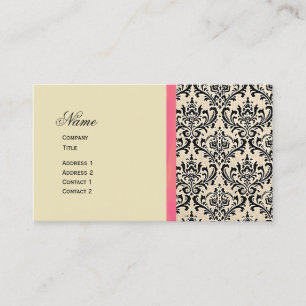 Cream Damask ~ Business Cards