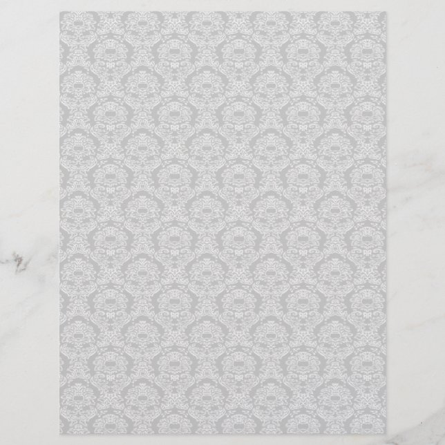 Cream Damask Medium (Front)