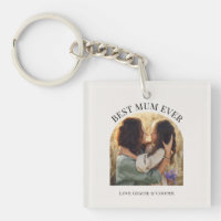 Cream elegant arch photo typography best mum