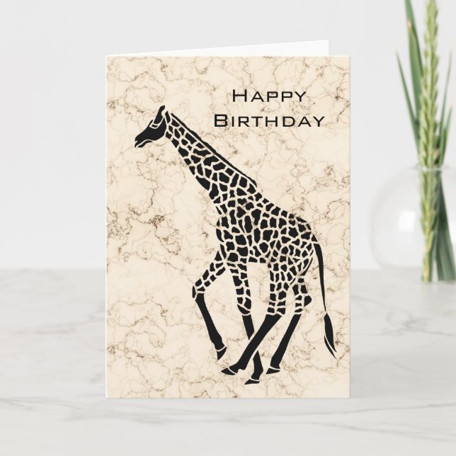 Cream Faux Marble Card (Front)