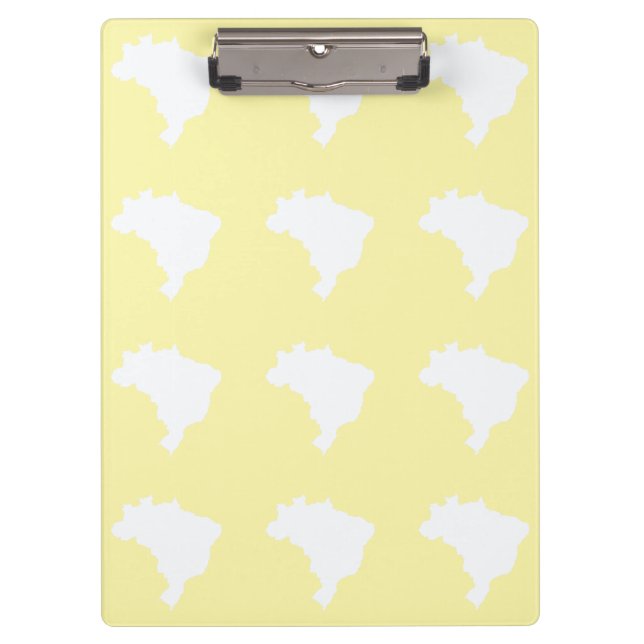 Cream Festive Brazil at Emporio Moffa Clipboard (Front)