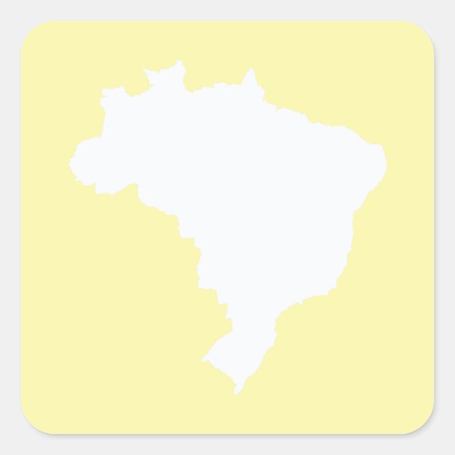 Cream Festive Brazil at Emporio Moffa Square Sticker (Front)