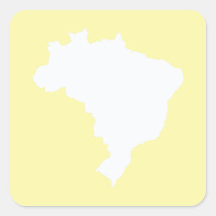 Cream Festive Brazil at Emporio Moffa Square Sticker