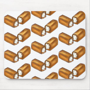 Cream Filled Snack Cake Junk Food Foodie Mouse Mat